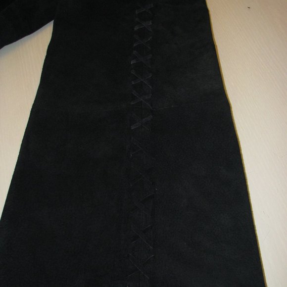 Hypo Active 100% Leather Suede Women's Black Pants Size 20 New with Tags - Picture 16 of 16